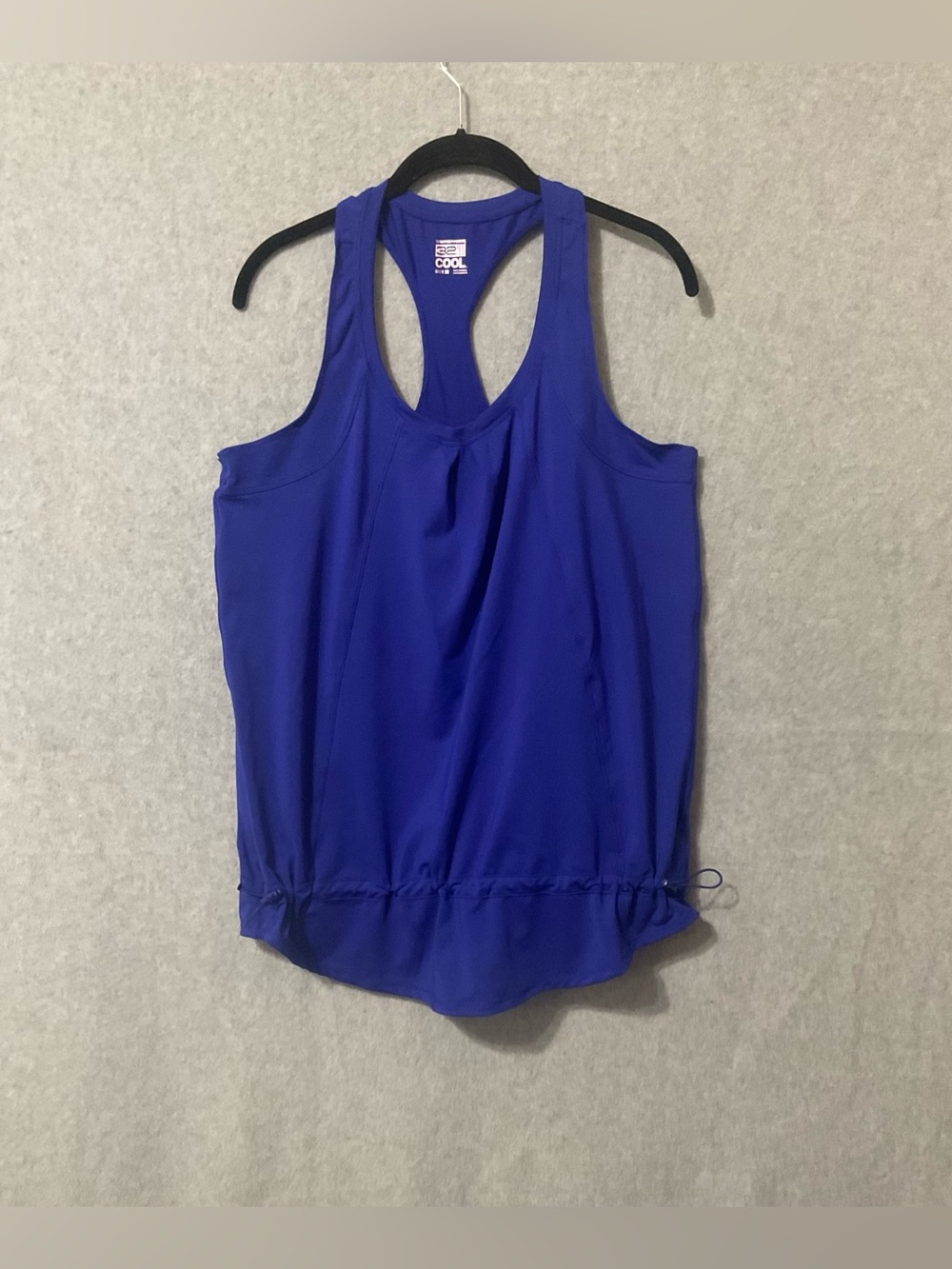 Racerback Tank Top in Royal Blue Sz M